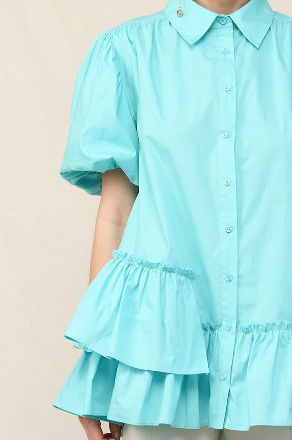 TURQUOISE BLOUSE
