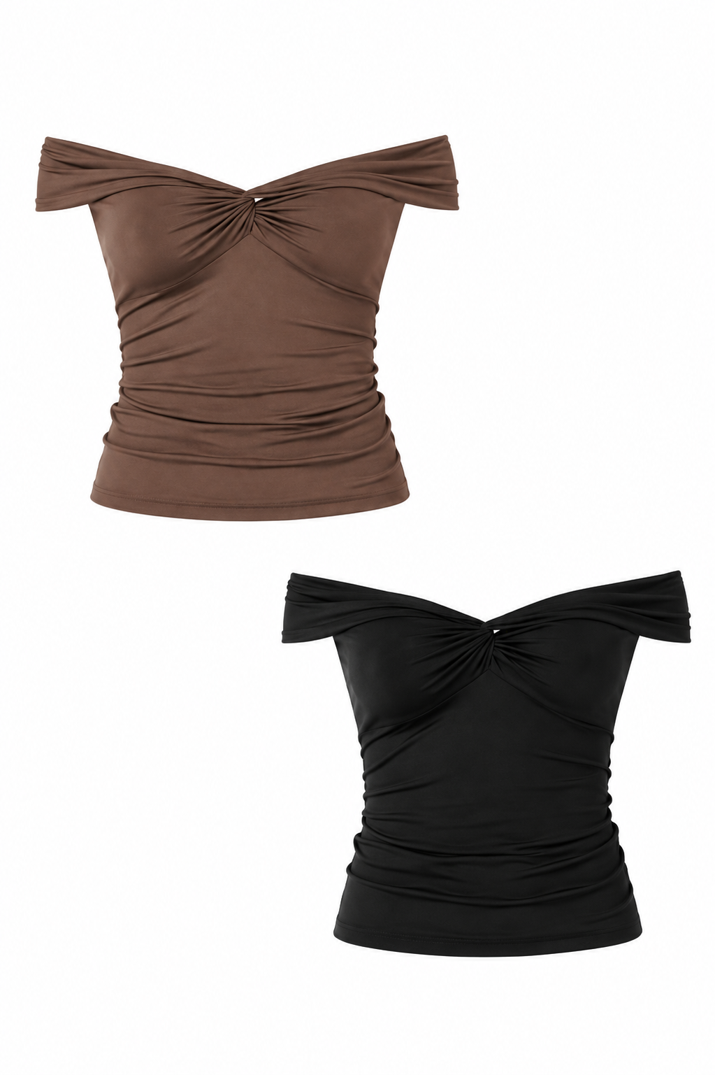 BASIC OFF SHOULDER TWIST TOP | SUN VIBES PR