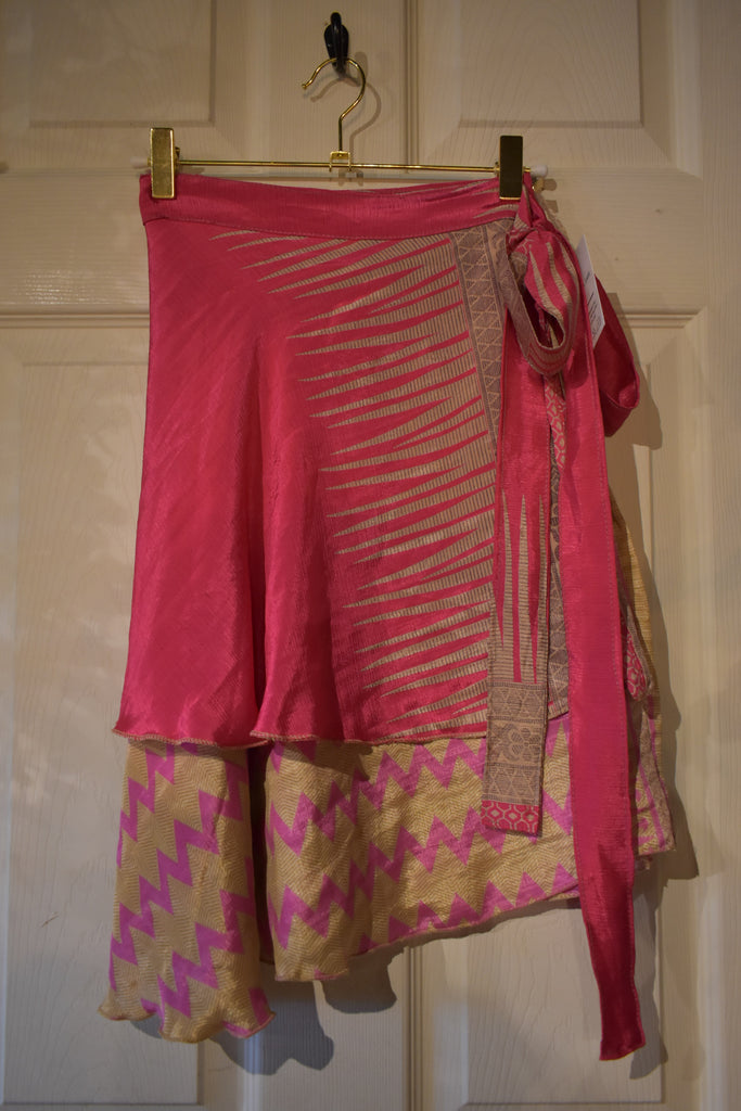 EVE WRAPPED REVERSIBLE MINI SKIRT