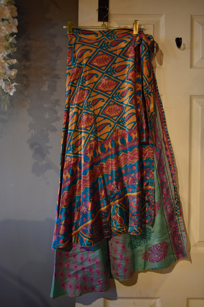 EVE WRAPPED REVERSIBLE MAXI SKIRT