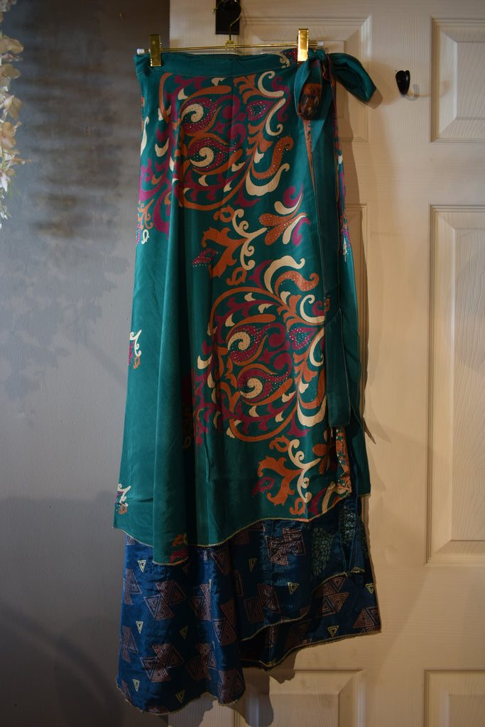 EVE WRAPPED REVERSIBLE MAXI SKIRT