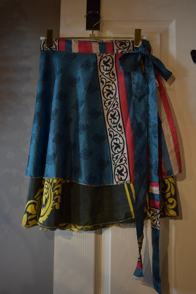 EVE WRAPPED REVERSIBLE MINI SKIRT