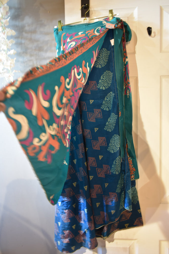 EVE WRAPPED REVERSIBLE MAXI SKIRT